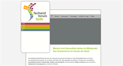 Desktop Screenshot of facharzt-forum-fuerth.de